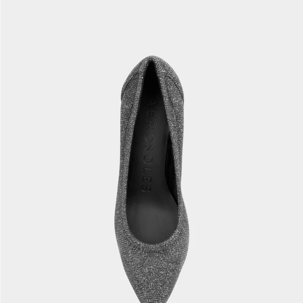 Gunmetal Sparkling Gray Heels - Picture 5 of 7